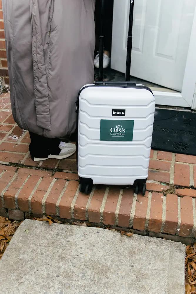 Oasis IV and Wellness mobile kit arriving at a client's door